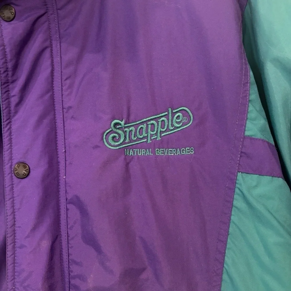 Vintage Pepsi  Snapple 90's Men's L Parka Winter Jacket Ski Vintage Rare‎